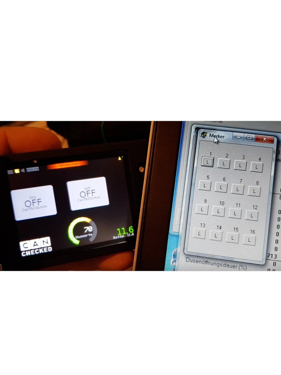 CANchecked MFD32S 3.2" CANbus Display with Integrated Shift Light
